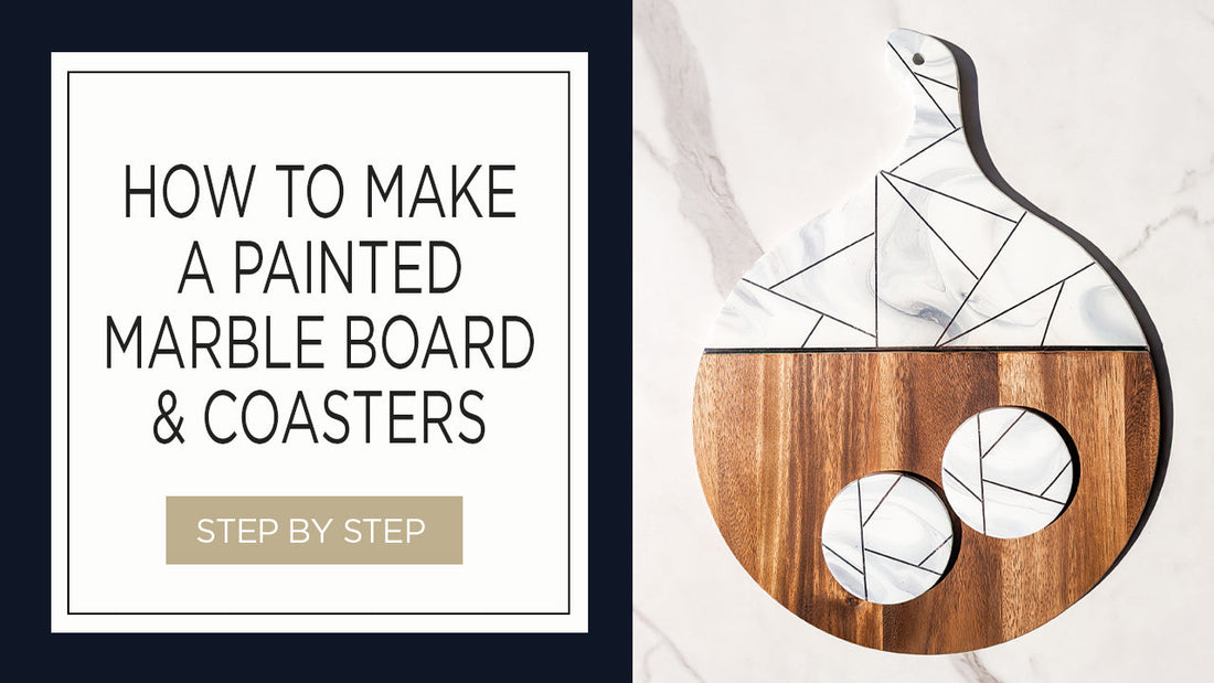 How To Make A Painted Resin Cheese Board - Step By Step