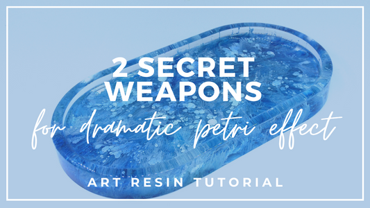 Resin and Alcohol Ink: 2 Secret Weapons For Petri Dish Effects