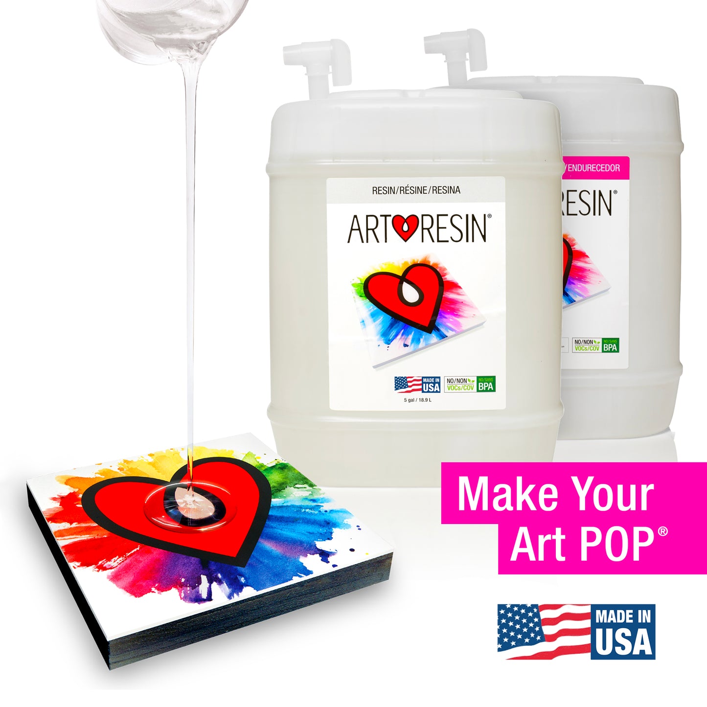 ArtResin Epoxy Resin - 10 gallon (37.8 L)