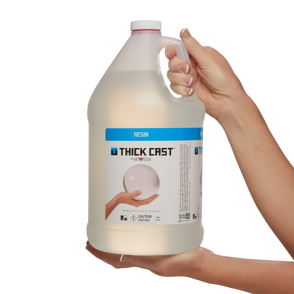 ThickCast 1.5 gal Kit Non-Toxic Clear Casting Resin for Deep Pours