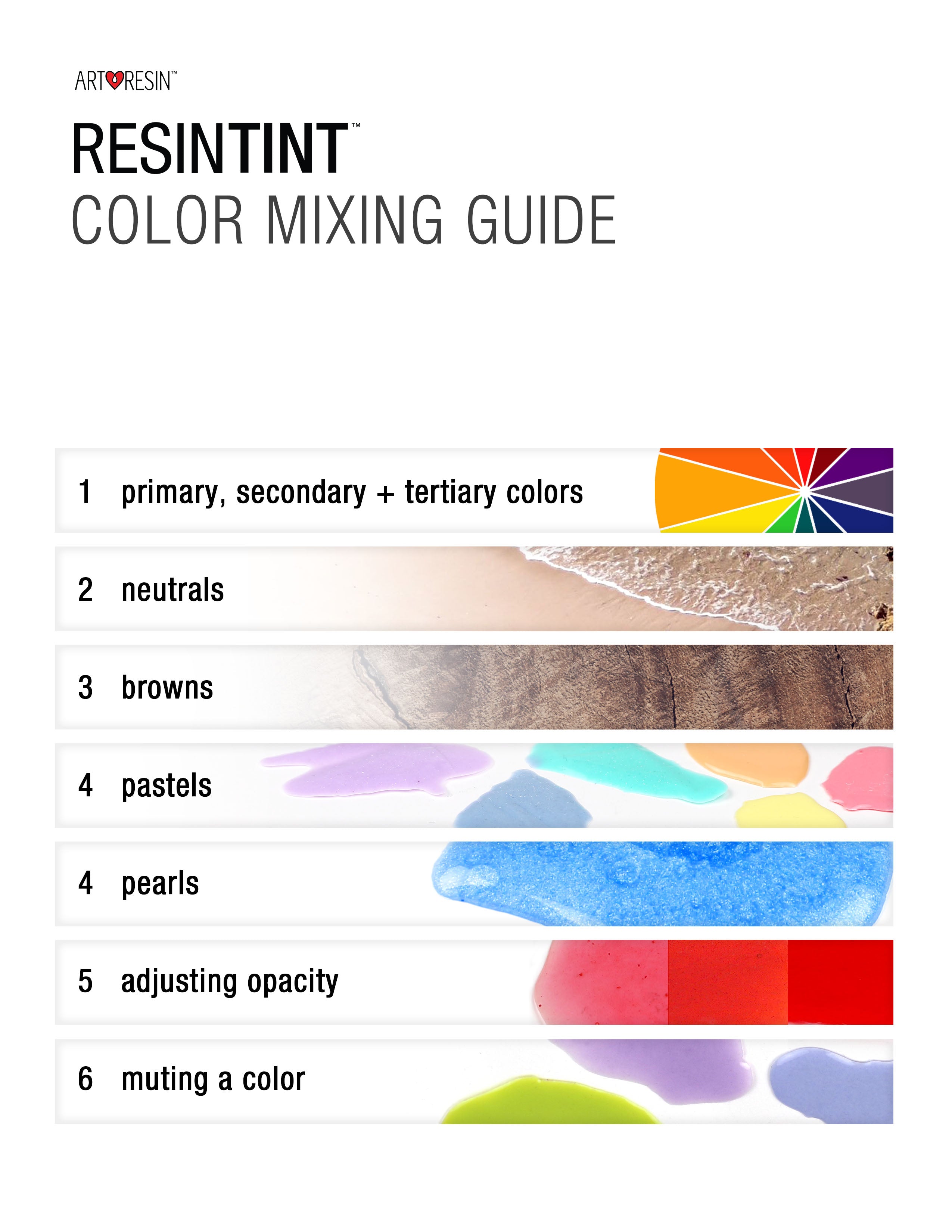 Resin Color Mixing Chart: Download Our Free ResinTint Color Mixing ...
