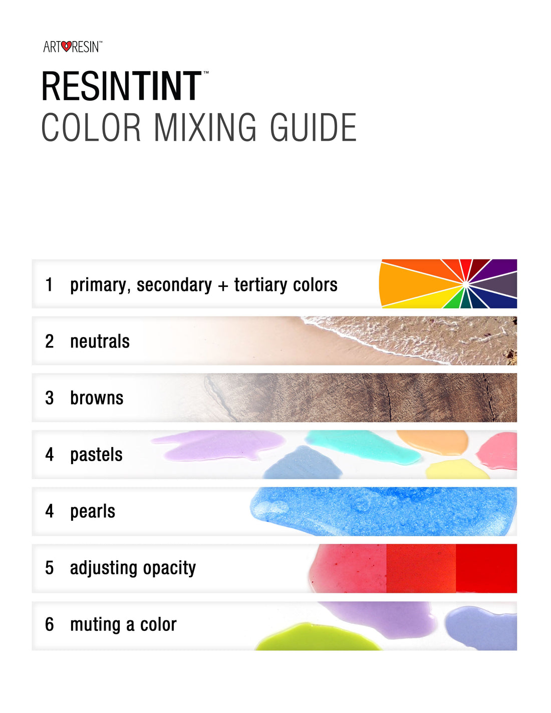 FREE Resin Color Mixing Guide: How to Create Custom Epoxy Colors