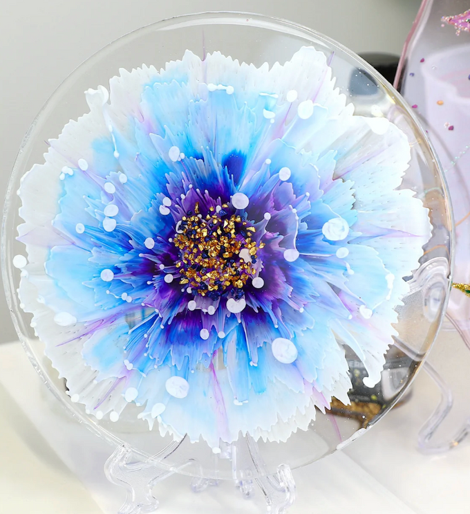Resin Bloom Flower Coasters