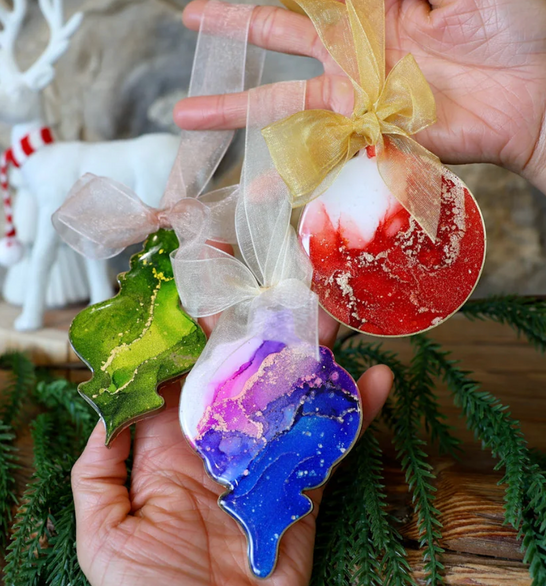 The beauty of alcohol ink is that you can keep working and changing things as you feel looks good to you.  You just want to have fun with it.