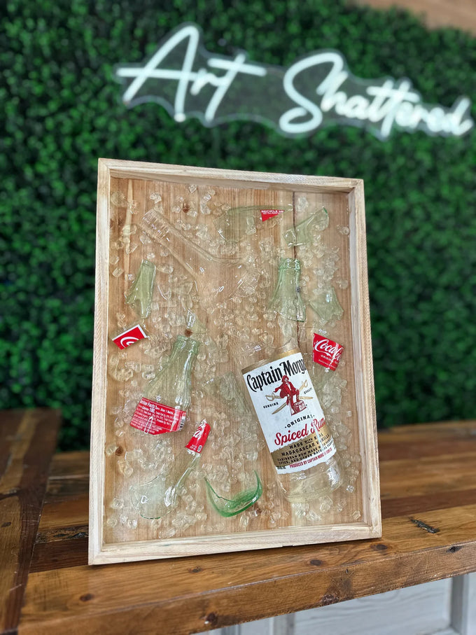 Broken Bottle Resin Art