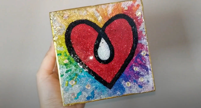 How To Make Glitter Resin Art